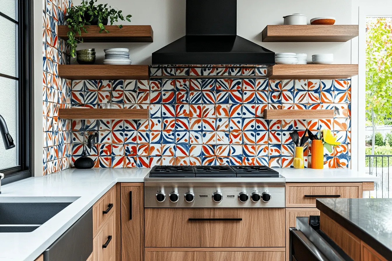 Crédence en carreaux de ciment pour la cuisine : idées déco et conseils de pose